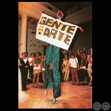 LANZAMIENTO DE GENTE DE ARTE, 1997 / Perfomance: ESCULTURAS VIVAS - GENTE DE ARTE