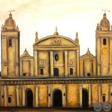 CATEDRAL METROPOLITANA - ASUNCIÓN - Óleo de GRISELDA ROSSI SCHUBERT