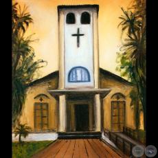 IGLESIA DE LA CIUDAD DE CARAGUATAY - PARAGUAY - Óleo de GRISELDA ROSSI SCHUBERT