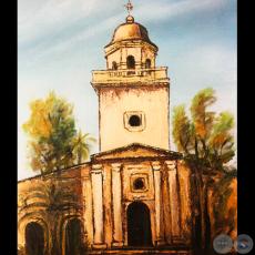 IGLESIA DE LA CIUDAD DE ÑEMBY - Óleo de GRISELDA ROSSI SCHUBERT