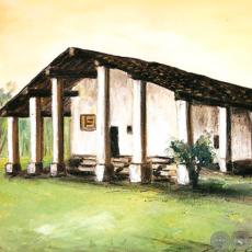 IGLESIA DE SAN JOAQUÍN - PARAGUAY - Óleo de GRISELDA ROSSI SCHUBERT