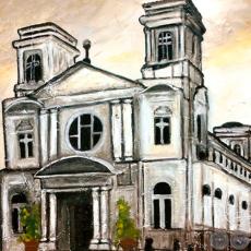 IGLESIA DE SAN JOSÉ - ASUNCIÓN - Óleo de GRISELDA ROSSI SCHUBERT