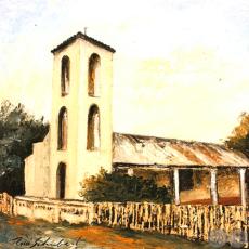 IGLESIA DE LA CIUDAD DE TACUATÍ - Óleo de GRISELDA ROSSI SCHUBERT