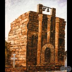 IGLESIA DE SANTA ROSA DE LIMA - ENCARNACIÓN - Óleo de GRISELDA ROSSI SCHUBERT