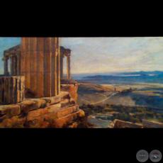 ATHENE VEDUTA DALL`ACROPOLI (Óleo de GUIDO BOGGIANI)