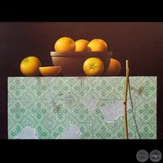 NARANJAS - Técnica mixta de HERNÁN MIRANDA