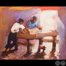 HOMBRES TRABAJANDO - Obra de KOKI RUIZ - 22 al 29 de abril del 2015