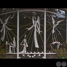 SAN GABRIEL, SAN RAFAEL Y SAN MIGUEL - Puerta principal, obra de HUGO PISTILLI