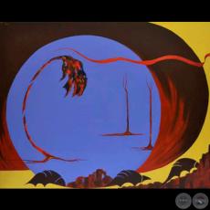 HUIDA, 2013 (DETALLE) - Acrílico sobre lienzo de LENDI PEÑA