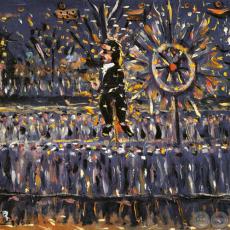 LA QUEMA DE JUDAS, c. 1980 - Obra de IGNACIO NÚÑEZ SOLER