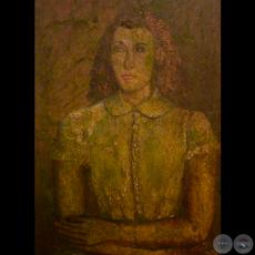 RETRATO DE MUJER EN VERDE, c. 1940 - Obra de IGNACIO NÚÑEZ SOLER