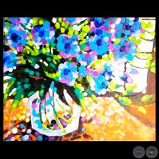 FLORES, 2009 - Acrílico de ISABEL DE ANDA