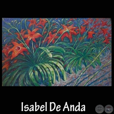 FLORES ROJAS - Obra de ISABEL DE ANDA