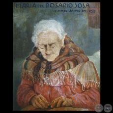 MARÍA DEL ROSARIO SOSA (ABUELA DE JAIME BESTARD) - Óleo de JAIME BESTARD