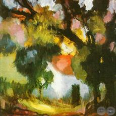 RANCHO CON ÁRBOLES CHIRCA, 1940 - Obra de JAIME BESTARD
