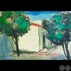 CASA Y DOS ÁRBOLES - Obra de JAIME BESTARD