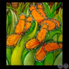 MARIPOSAS - Xilopintura de ADRIAN JARA