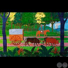 CARRETA CON BUEYES, 1971 - Obra de JOSÉ LATERZA PARODI
