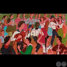 FIESTA DE BAILE, 1971 - Obra de JOSÉ LATERZA PARODI
