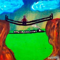 EL PUENTE, 1995 - Acrílico de JULIO DARÍO INSFRÁN 
