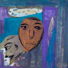 ROSTROS, 1995 - Acrílico de JULIO DARÍO INSFRÁN