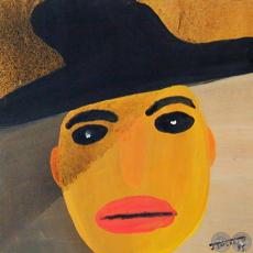 TRISTEZA, 1995 - Acrílico de JULIO DARÍO INSFRÁN