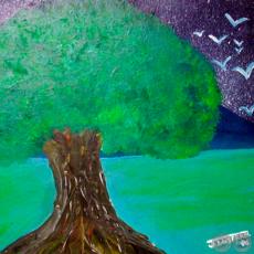 EL ÁRBOL, 1996 - Acrílico de JULIO DARÍO INSFRÁN