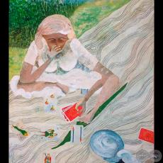 LA PRUEBERA, 1989 - Óleo sobre tela de LOTTE SCHULZ