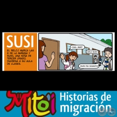 SUSI - HISTORIAS DE MIGRACIÓN - Cómics sobre migración infantil - Ilustraciones: LEDA SOSTOA 