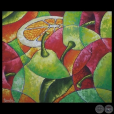 COMPOSICIÓN FRUTAL, 2000 - Óleo sobre lienzo de MILCIADES TORRES DÍAZ