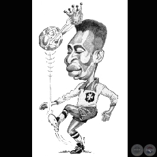 EDSON ARANTES DO NASCIMENTO (PELE) - Caricatura de NICO