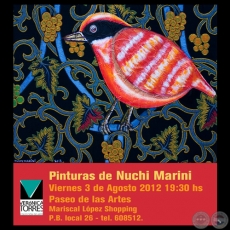 PINTURAS DE NUCHI MARINI, 2012 - Exposición en VERÓNICA TORRES COLECCIÓN DE ARTE