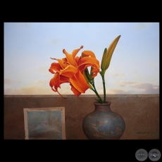 ORQUIDEA, 2013 - Óleo sobre lienzo de SEBASTIÁN DÍAZ