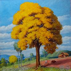 LAPACHO AMARILLO - Óleo de PABLO ALBORNO
