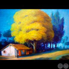LAPACHO AMARILLO - Óleo de PABLO ALBORNO