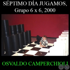 SÉPTIMO DÍA JUGAMOS - Grupo 6 x 6, 2000 - Instalación de OSVALDO CAMPERCHIOLI