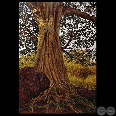 ÁRBOL DE GUAPOʼY, 2006 - Pintura de SILA ESTIGARRIBIA