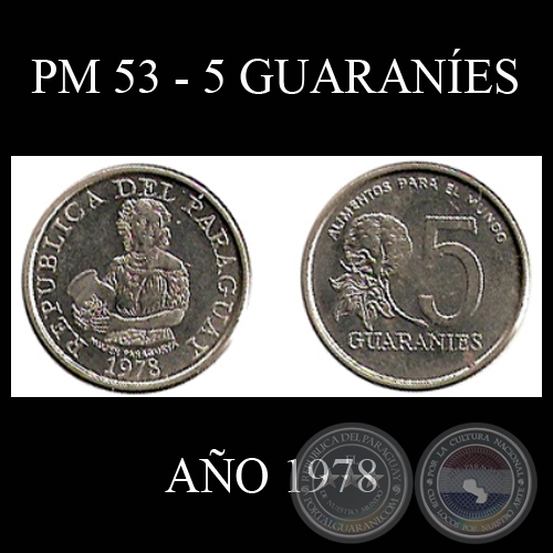 PM 53 - 5 GUARANES  AO 1978