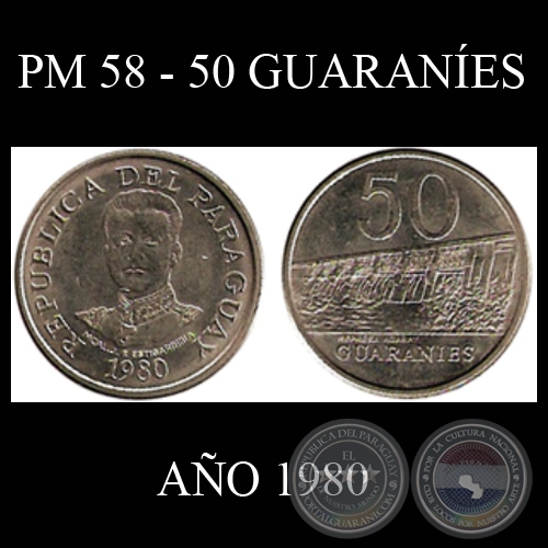 PM 58 - 50 GUARANES  AO 1980