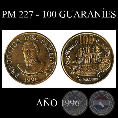 PM 227 - 100 GUARANES  AO 1996