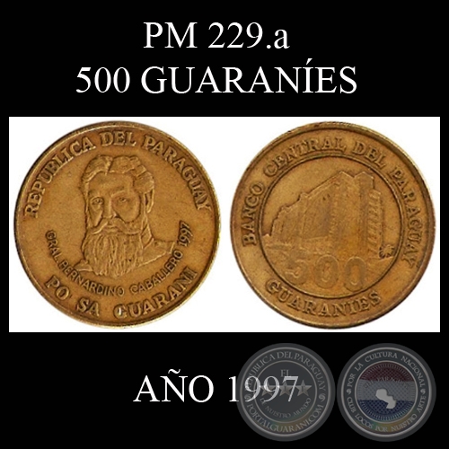 PM 229.a - 500 GUARANÍES – AÑO 1997