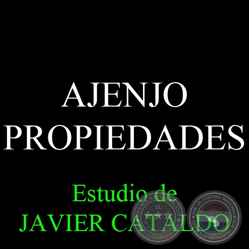 AJENJO - PROPIEDADES - Estudio de JAVIER CATALDO