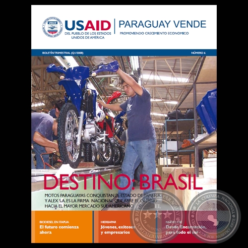 PARAGUAY VENDE, BOLETÍN TRIMESTRAL Nº 6 - AÑO 2008