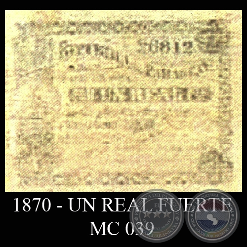 1870 - UN REAL FUERTE - MC039 - FIRMAS: TOMÁS GREENSHIELDS – JOSÉ TORIBIO ITURBURU