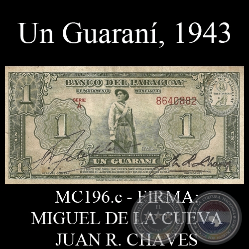 UN GUARANÍ - 1943 - FIRMA: MIGUEL DE LA CUEVA - JUAN R. CHAVES