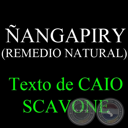 ÑANGAPIRY (REMEDIO NATURAL) - Texto de CAIO SCAVONE