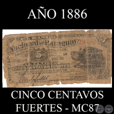 CINCO CENTAVOS FUERTES - MC87. ... - FIRMAS: JOSÉ URDAPILLETA - J.E. SAGUIER