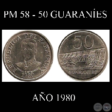 PM 58 - 50 GUARANÍES – AÑO 1980