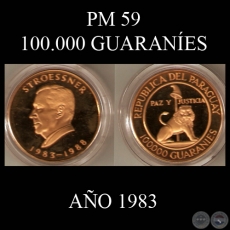 PM 59 – 100.000 GUARANÍES – AÑO 1983