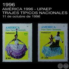 AMÉRICA 1996 - UPAEP / TRAJES TÍPICOS